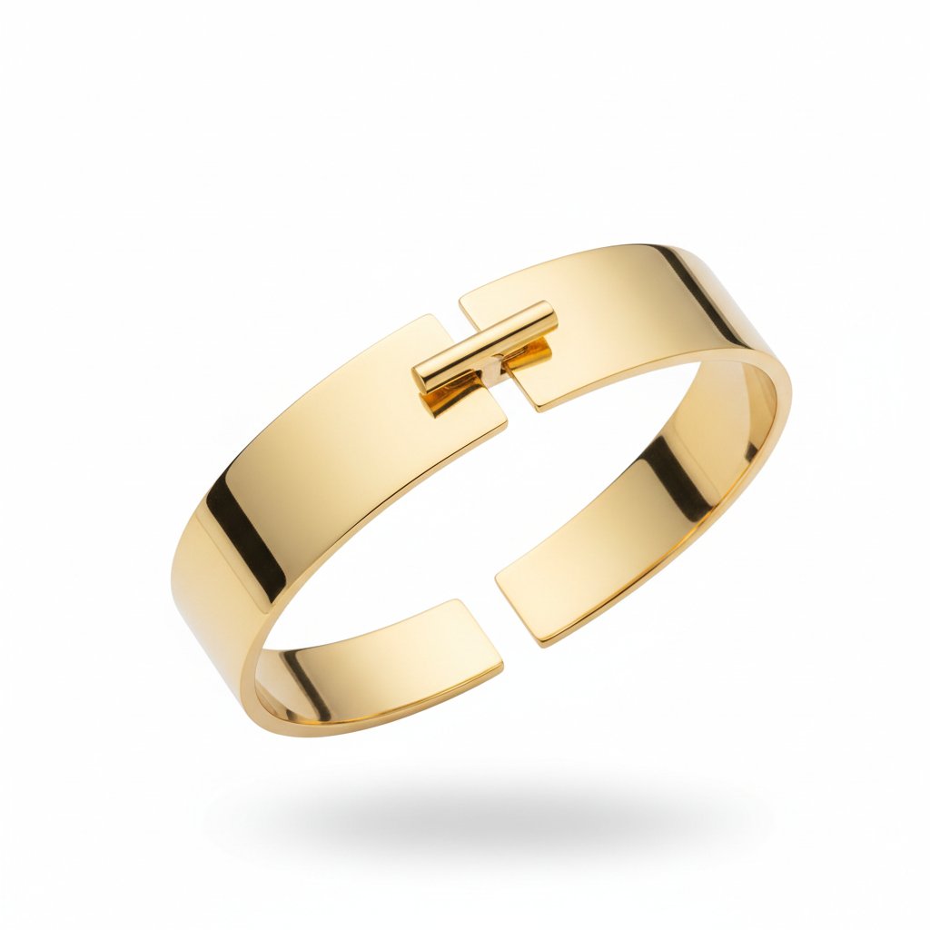 Aurelia Lock bracelet in yellow gold